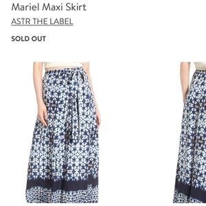 Blue Tie Dye Wrap Skirt